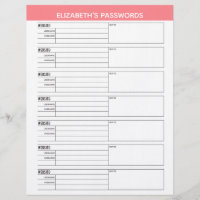 Basic Password Tracker with Username and Notes Let