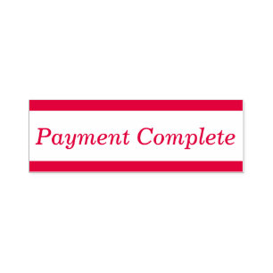 Basic "Payment Complete" Rubber Stamp