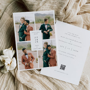 Basic Photo Wedding Save The Date Card Invitation