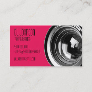 Basic Photography Business Card (Rose Petal)