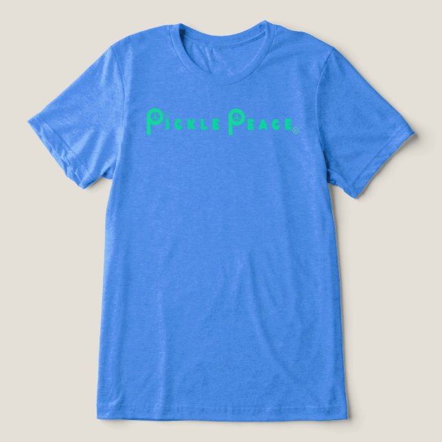 Basic Pickle Peace T Tri-Blend Shirt (Design Front)