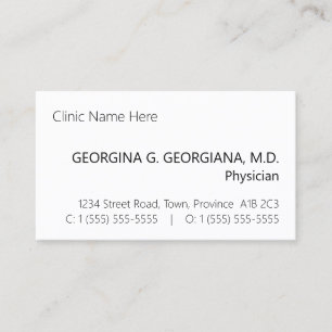 Basic, Plain Business Card