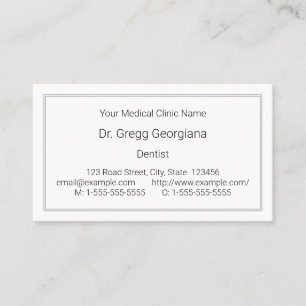 Basic, Plain, Professional Business Card