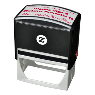 Basic "Please Sign & Return Promptly To" Self-inking Stamp