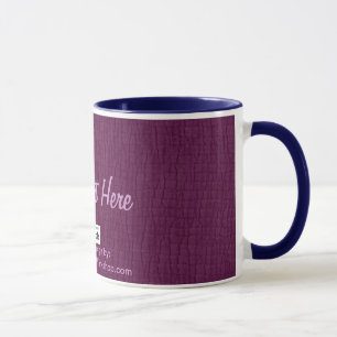 Basic Plum, Your Text Here Mug