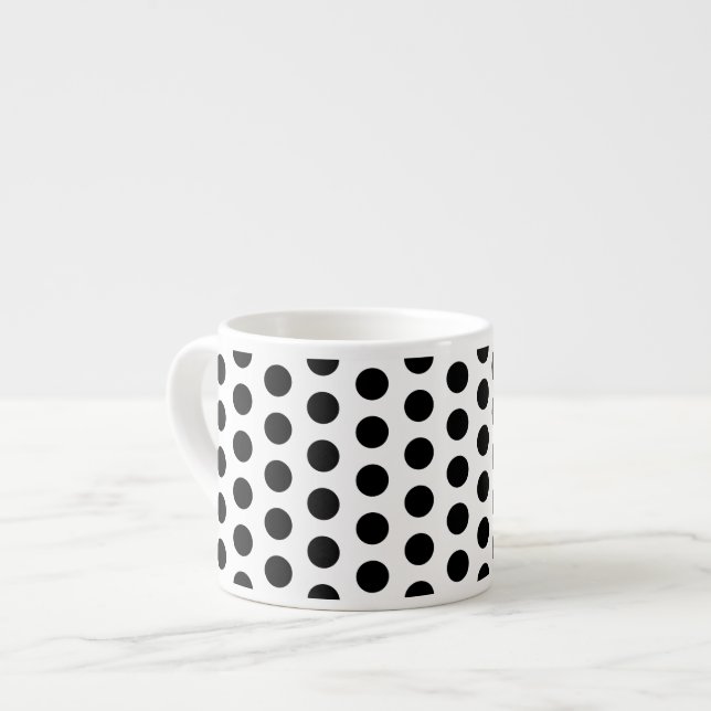 Basic Polka Dots Modern Pattern Espresso Cup (Front Left)