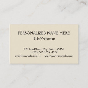 Basic, Professional Business Card