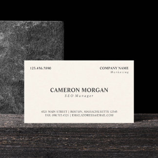 Basic Professional Business Card
