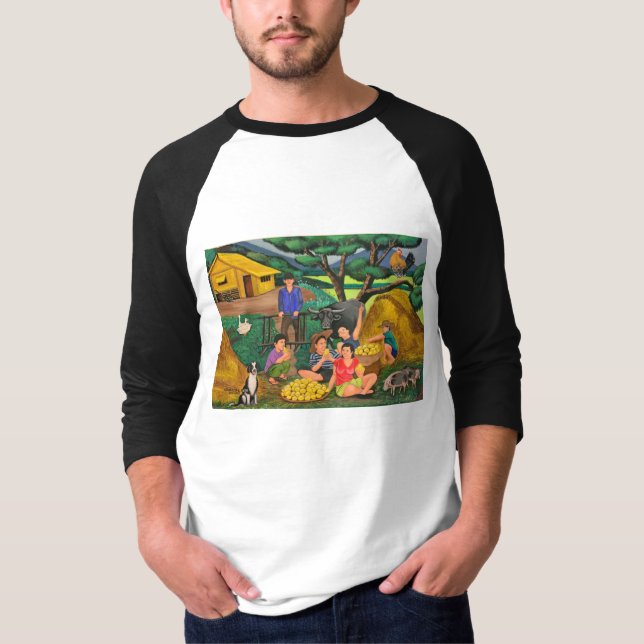 Basic Raglan 3/4 T-Shirt (Front)