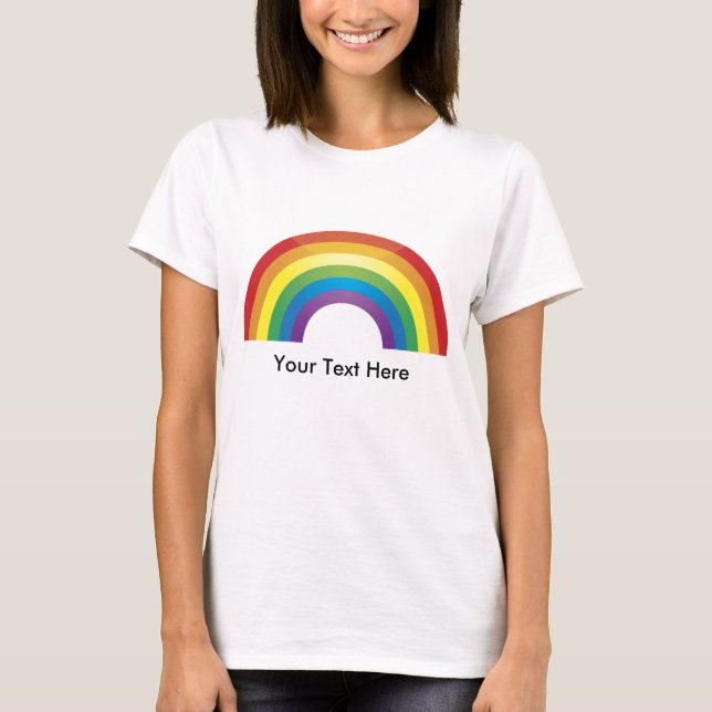 Basic Rainbow Tees - Custom, Personalised (Front)