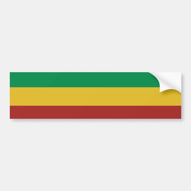 Basic Rasta Stripes Bumper Sticker (Front)