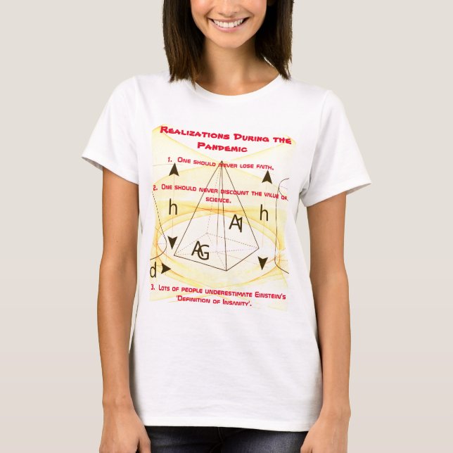 Basic 'Realisations during Pandemic' T-Shirt (Front)