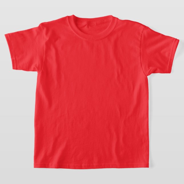 Basic Red Shirt for Boys & Girls (Laydown)