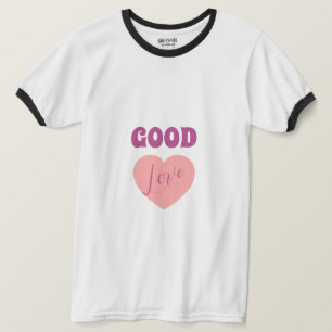 Basic Ringer T-Shirt (Black/White Vivid)