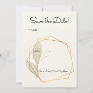 Basic Save The Date Wedding Invite