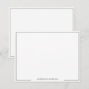 Basic Simple Border Stationery Card