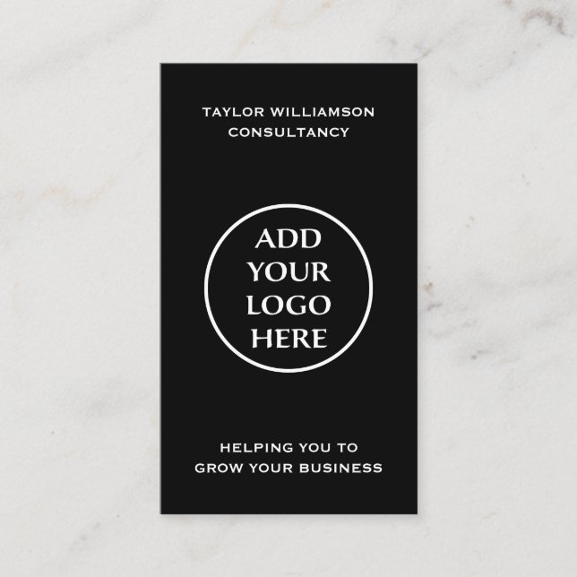 Basic Simple Corporate Business Logo Social Media Card (Front)