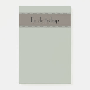 Basic Simple Green and Grey To Do List Post-it Notes