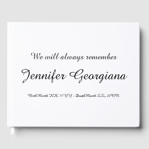 Basic & Simple Memories Guestbook