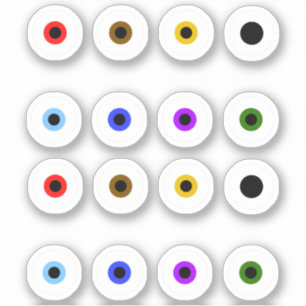 Basic Spooky Colourful Eyeballs