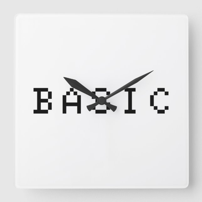 BASIC SQUARE WALL CLOCK (Front)