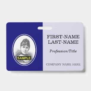 Basic Staff/Employee Portrait Badge ID Badge