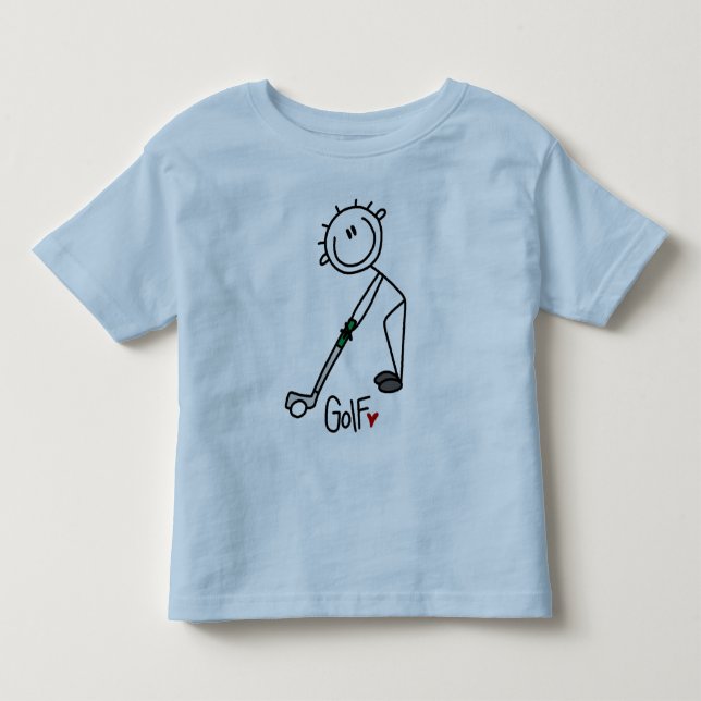 Basic Stick Figure Golf T-shirts and Gifts (Front)
