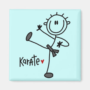 Basic Stick Figure Karate T-shirts and Gifts Magnet