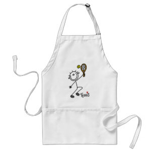 Basic Stick Figure Tennis Tshirts and Gifts Standard Apron