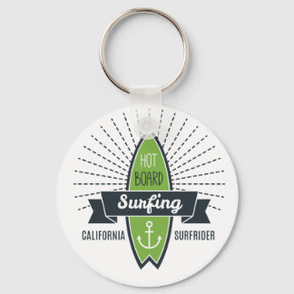 Basic Surf Key Door Key Ring