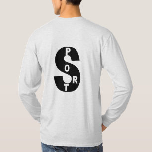 Basic T-shirt ash man TOP DESIGN SPORT