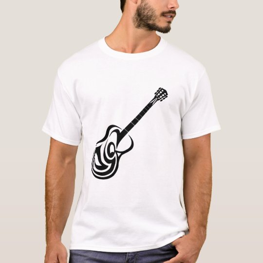 Basic t-shirt, White - Designer Violão T-Shirt