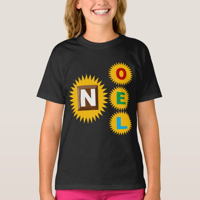 Basic tee-shirt black CHRISTMAS SUN CHOCOLATE T-Shirt (Front)