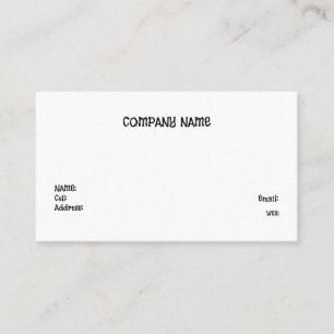 BASIC TEMPLATE BUSINESS CARD