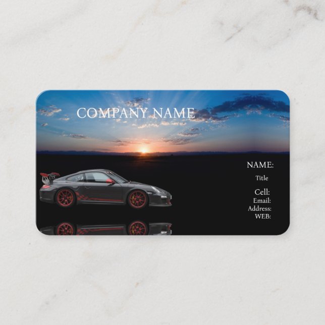 BASIC TEMPLATE BUSINESS CARD CAR SALES (Front)