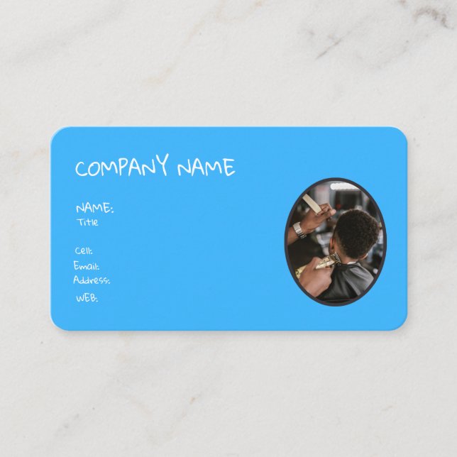 BASIC TEMPLATE BUSINESS CARD HAIR SALON (Front)