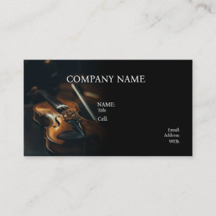 BASIC TEMPLATE BUSINESS CARD MUSIC, VIOLIN