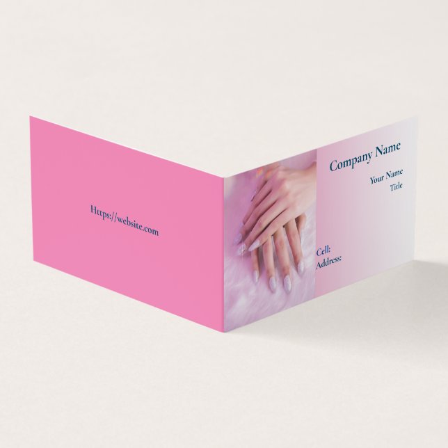 Basic Template Business Card  NAILS (Outside)