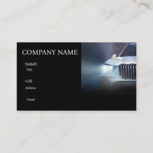 BASIC TEMPLATE BUSINESS CARD SPORTS CAR 