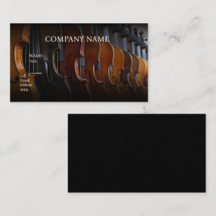 BASIC TEMPLATE BUSINESS CARD, VIOLIN CARD