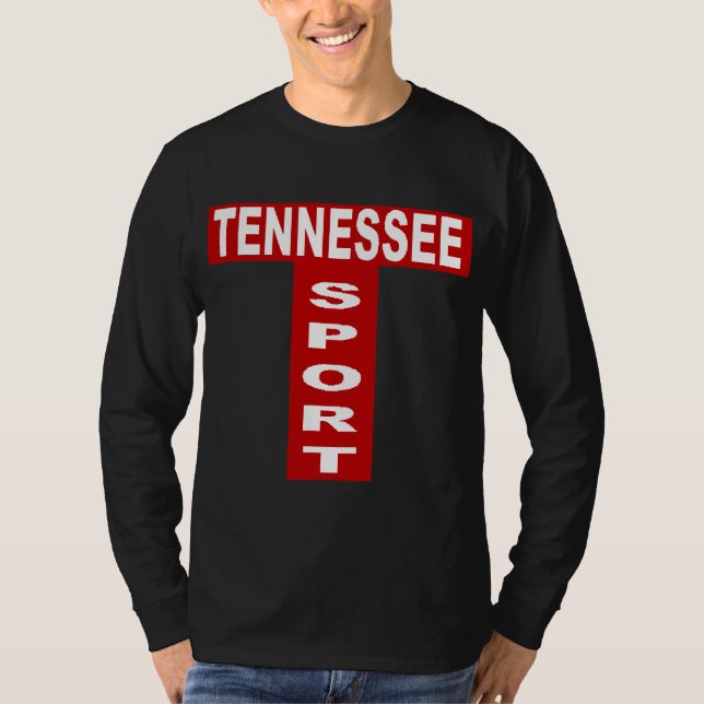 Basic TENNESSEE SPORT black T-shirt (Front)