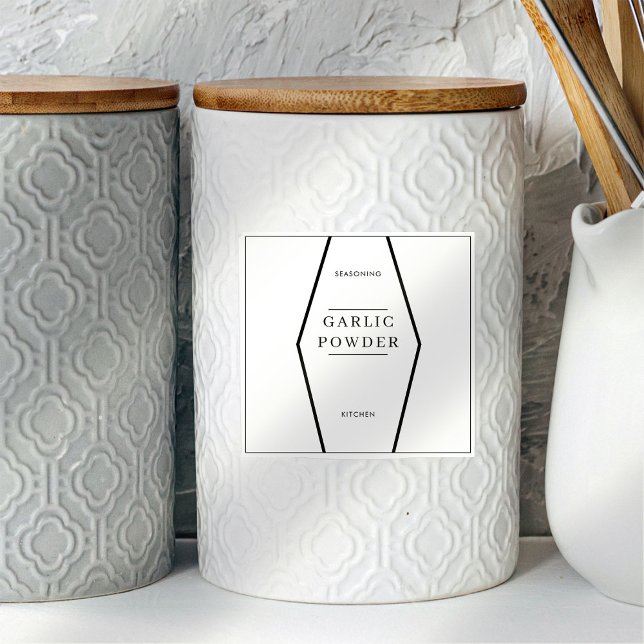 Basic Text Modern Kitchen Pantry Jar Labels (Creator Uploaded)