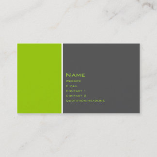 Basic Two Colour Business Card