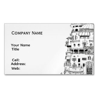 Basic white Template Business Card construction