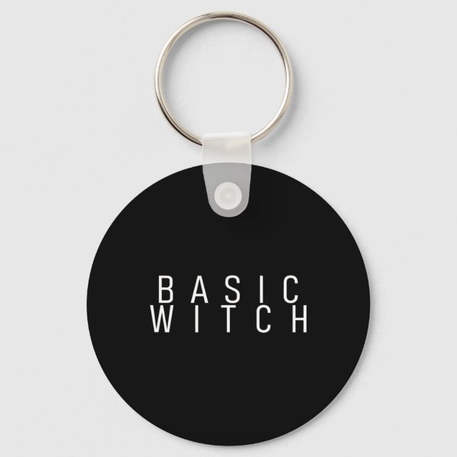 Basic Witch Costume Halloween Key Ring (Front)