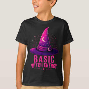 Basic witch energy halloween graphic design funny T-Shirt