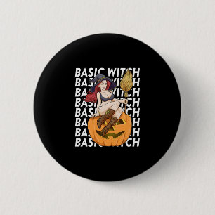Basic Witch Halloween Costume Funny Sarcastic 6 Cm Round Badge