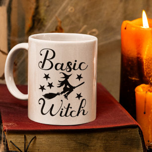 Basic Witch" Halloween – Cute Flying Witch Coffee Mug