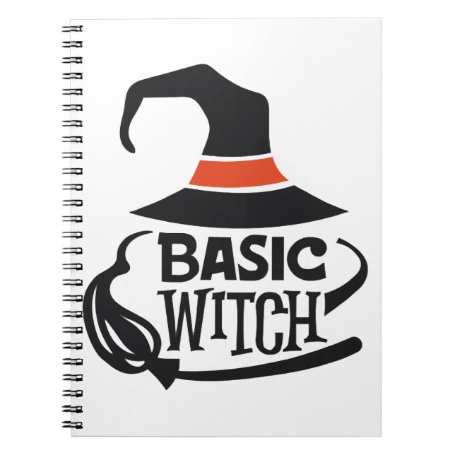 Basic Witch - Halloween Notebook (Front)