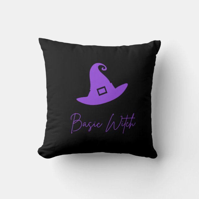 Basic Witch Halloween (Purple) Cushion (Front)